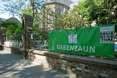 Der Gabenzaun des Bürgervereins RADERBERG und -THAL und der Benediktinerinnen, Bild: Ulla Giesen