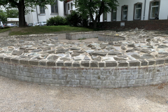 Mauerreste, z.T. wieder aufgemauert, des Kastells Deutz, Bild: Uli Kievernagel