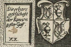 Wappen der Kölner Gaffeln, Ausschnitt aus: Birboum, Michel L.; Rieger [Verl.] Quelle: http://tudigit.ulb.tu-darmstadt.de/show/Ansicht3949_090/0001