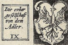 Wappen der Kölner Gaffeln, Ausschnitt aus: Birboum, Michel L.; Rieger [Verl.] Quelle: http://tudigit.ulb.tu-darmstadt.de/show/Ansicht3949_090/0001