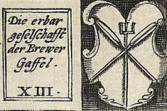 Wappen der Kölner Gaffeln, Ausschnitt aus: Birboum, Michel L.; Rieger [Verl.] Quelle: http://tudigit.ulb.tu-darmstadt.de/show/Ansicht3949_090/0001