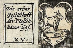 Wappen der Kölner Gaffeln, Ausschnitt aus: Birboum, Michel L.; Rieger [Verl.] Quelle: http://tudigit.ulb.tu-darmstadt.de/show/Ansicht3949_090/0001