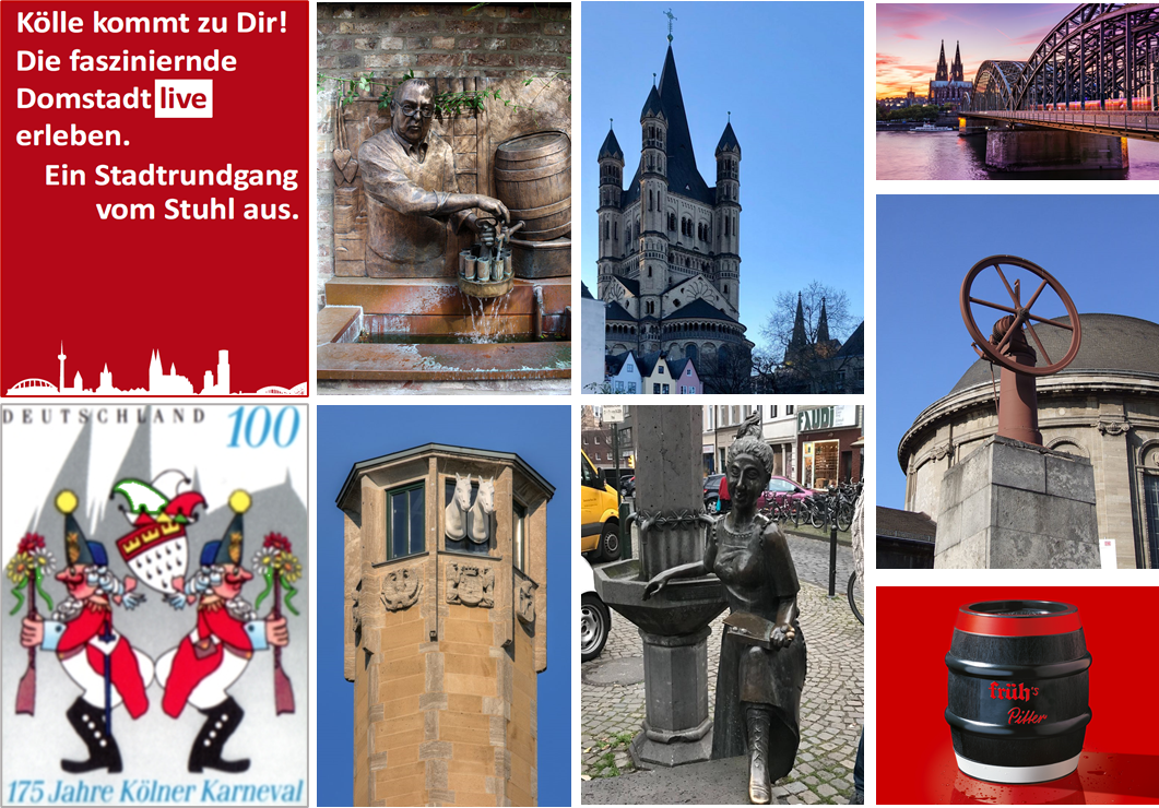 Kölle kommt zu Dir! Die Stadt erleben, ohne laufen zu müssen.
