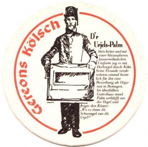 Urjels-Palm in der Bierdeckel-Serie "Kölsche Originale", Bild: Bild: rs-bierdeckel.de, Reinhold Schäfer